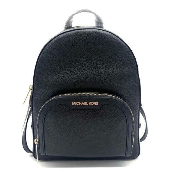 Michael Kors Medium Jaycee Backpack Black/Gold (NWT) - Picture 1 of 12